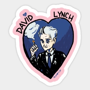 David Lynch heart Sticker